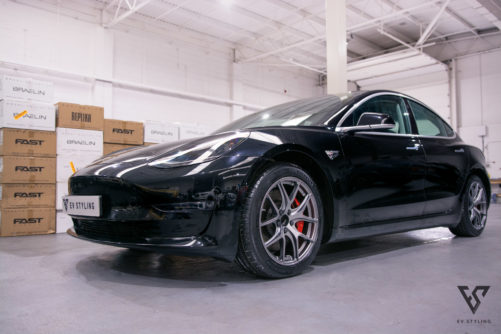 Fast Wheels FC04 on Tesla Model 3 Performance UK